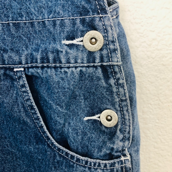 [Disney] VTG Mickey Girl Denim Short Overalls - Picture 4 of 7